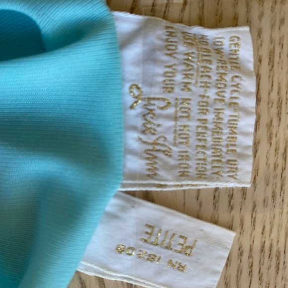 CLAIRE BY LUCIE BEVERLY HILLS VTG BLUE NIGHT GOWN - Picture 9 of 9